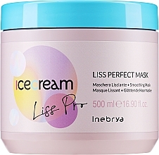 Düfte, Parfümerie und Kosmetik Glättende Haarmaske mit Kaviar für widerspenstiges und krauses Haar - Inebrya Ice Cream Liss-Pro Liss Perfect Mask