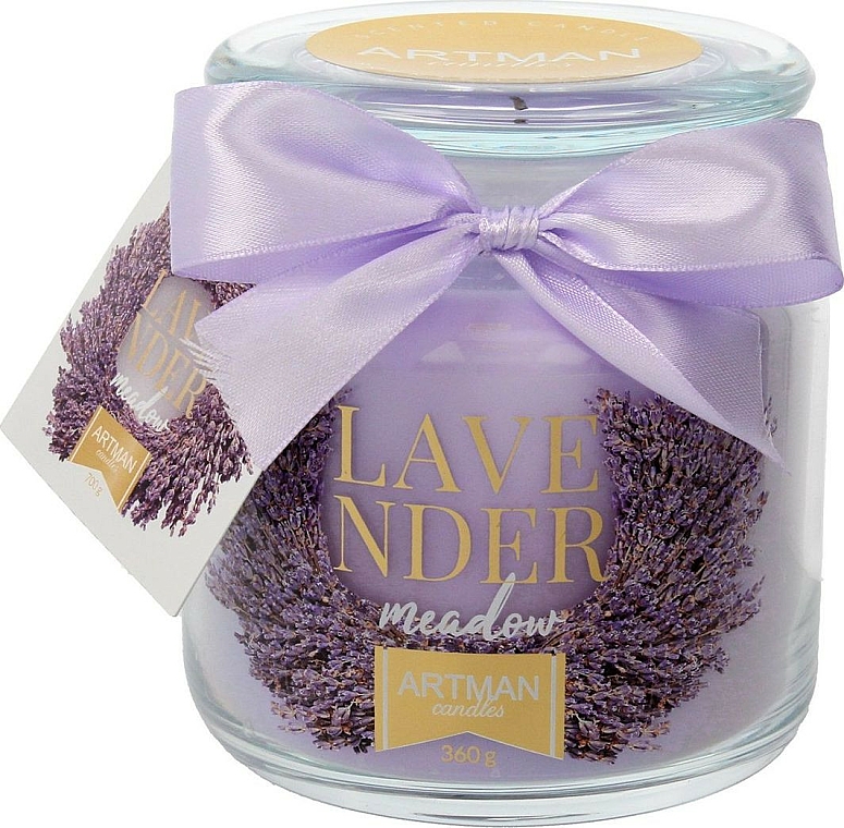 Duftkerze im Glas Lavendel - Artman All Season Jar Lavender Meadow Ø10 x H11 cm (360 g)  — Bild N1