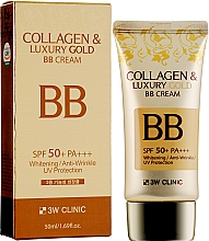 BB-Creme für das Gesicht - 3W Clinic Collagen & Luxury Gold BB Cream SPF50+/PA+++ — Bild N2