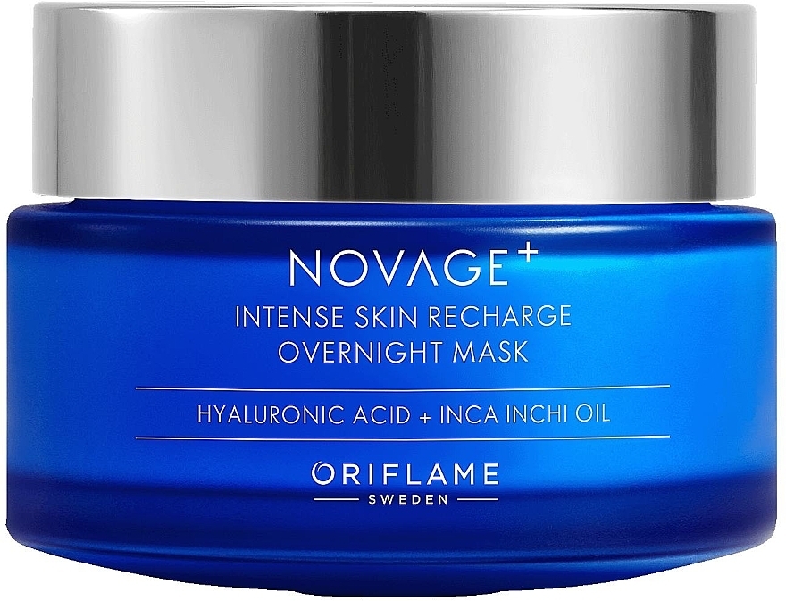 Nachtmaske zur intensiven Regeneration der Haut  - Oriflame NovAge+ Intense Skin Recharge Overnight Mask  — Bild N1