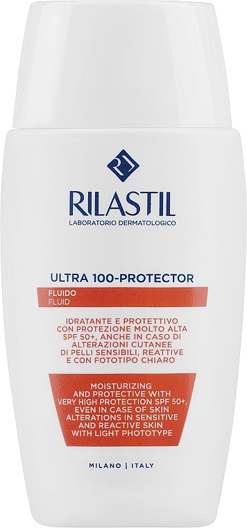 Feuchtigkeitsspendende Sonnenschutzcreme für das Gesicht - Rilastil Sun System Ultra Protective Fluid SPF 100  — Bild N1