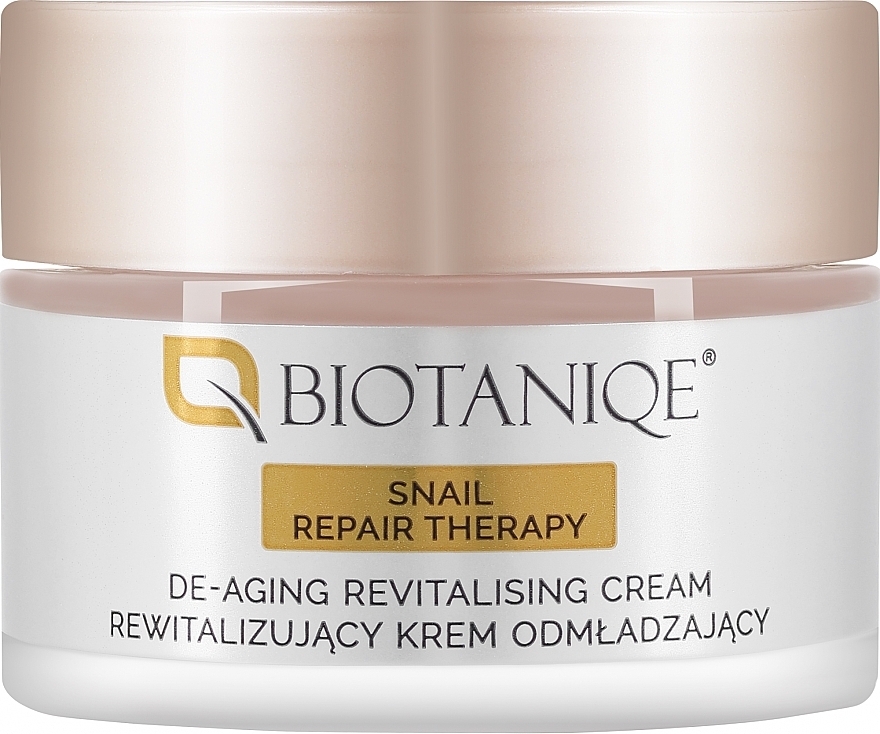 Revitalisierende feuchtigkeitsspendende Gesichtscreme mit Schneckenschleim - Biotaniqe BioActive De-Aging Revitalising Cream 40+ — Bild N1