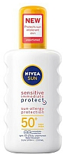 Düfte, Parfümerie und Kosmetik Sonnenschutzspray SPF 50+ - Nivea Sun Protect & Sensitive Spray SPF 50