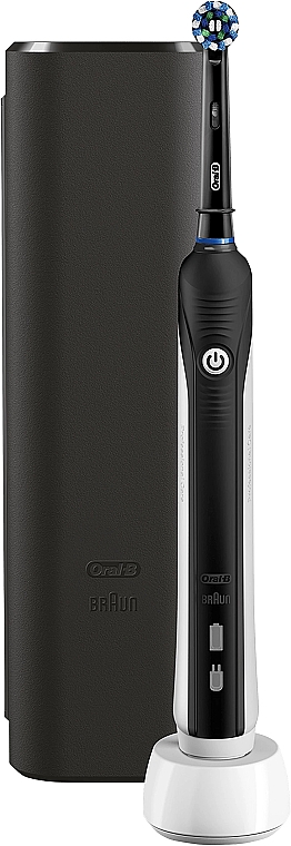 Elektrische Zahnbürste schwarz - Oral-B Pro 750 Cross Action Black Edition  — Bild N4