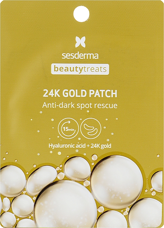 Hydrogel-Augenpatches - SesDerma Laboratories Beauty Treats 24k Gold Eye Patch — Bild N1