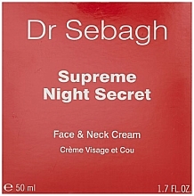 Regenerierende Nachtcreme - Dr Sebagh Supreme Night Secret Face & Neck Cream — Bild N2