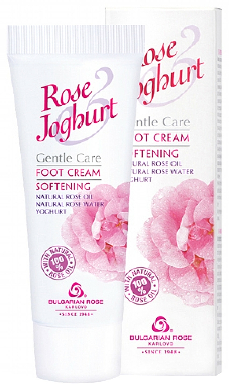 Weichmachende Fußcreme - Bulgarian Rose Rose & Joghurt Foot Cream