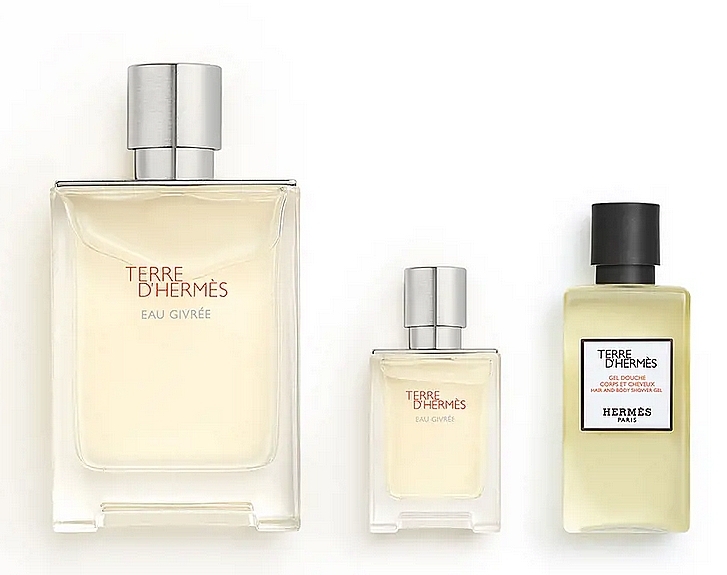 Hermes Terre d'Hermes Eau Givree - Duftset (Eau de Parfum 100ml + Eau de Parfum Mini 12,5 ml + Duschgel 80ml) — Bild N1