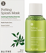 Gesichtsmaske mit Milchsäure und Extrakten aus grünem Tee - Blithe Patting Splash Mask Soothing Green Tea — Bild N2