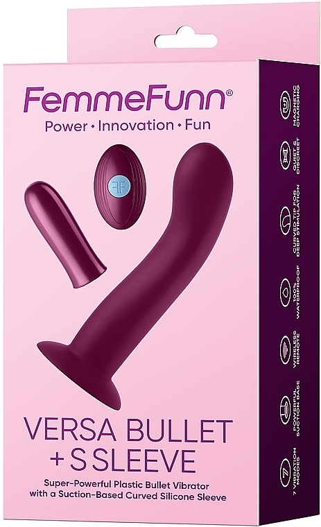 Sexspielzeug - Femme Funn Versa Bullet With S Sleeve Dark Fuchsia  — Bild N5