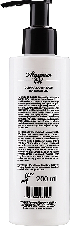 Körpermassageöl - Silcare Quin Abyssinian Oil Limited Edition — Bild N2