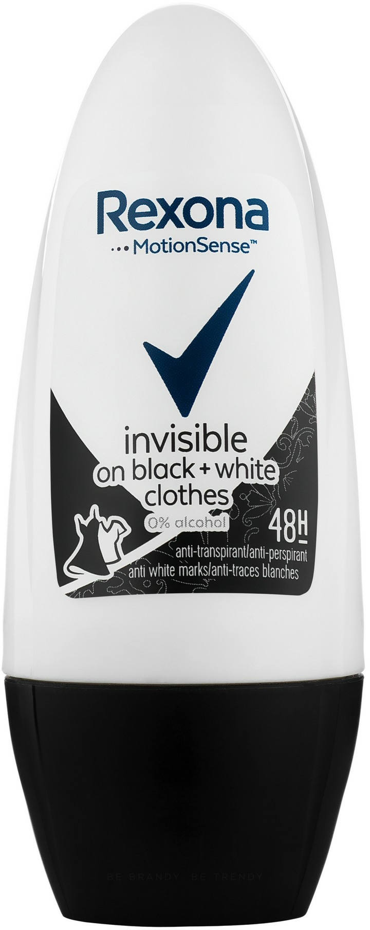 Deo Roll-on Antitranspirant - Rexona Invisible Black+White Diamond Deodorant Roll — Bild 50 ml