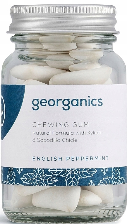 Kaugummi Pfefferminze - Georganics Natural Chewing Gum English Peppermint — Bild N3