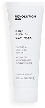 Düfte, Parfümerie und Kosmetik Gesichtsmaske aus Ton - Revolution Skincare Man 2-in-1 Blemish Clay Mask