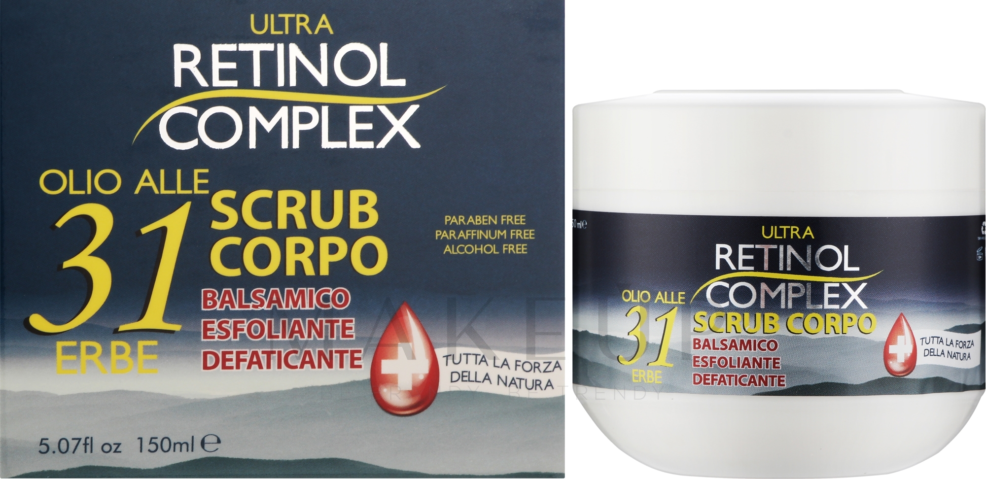 Körperpeeling mit Kräuterölen - Retinol Complex Body Scrub With 31 Herbal Oil — Bild 150 ml