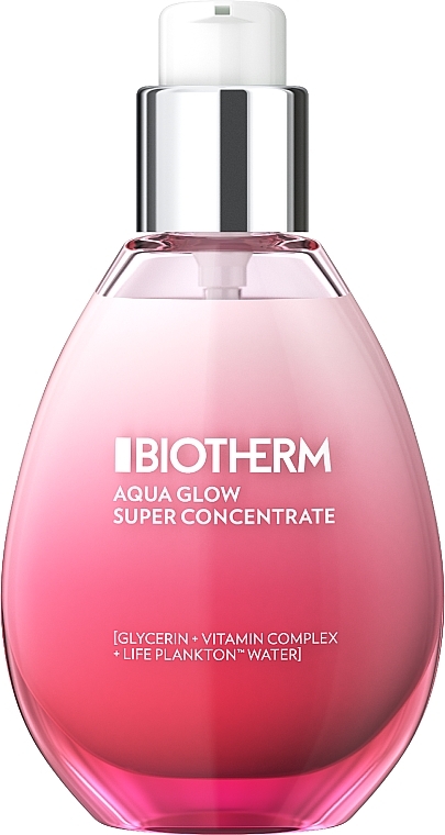 Seidige, feuchtigkeitsspendende Creme-Textur für müde und dehydrierte Haut - Biotherm Aqua Bounce Super Concentrate Glow — Bild N1