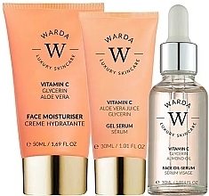 Düfte, Parfümerie und Kosmetik Set - Warda Skin Glow Boost Vitamin C (f/cr/50ml + gel/ser/30ml + oil/ser/30ml)
