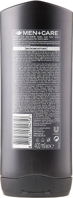 Feuchtigkeitsspendendes Duschgel für Gesicht und Körper - Dove Hydration Balance Shower Gel — Bild N2