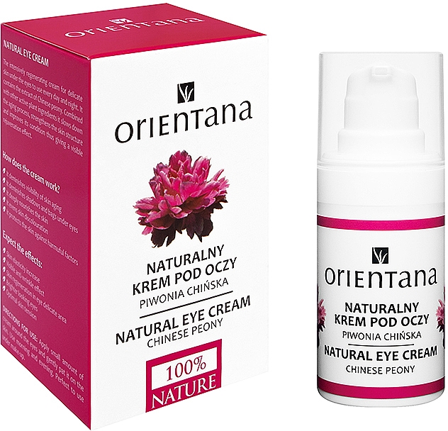 Regenerierende und verjüngende Bio Augencreme - Orientana Bio Eye Cream Regenerating & Rejuvenating — Bild N1