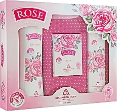 Düfte, Parfümerie und Kosmetik Geschenkset Bulgarische Rose - Bulgarian Rose (Körperlotion 200ml + Seife 100g + Handcreme 50ml)
