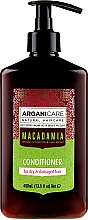 Haarsplülung mit Macadamia für strapaziertes und trockenes Haar - Arganicare Macadamia Conditioner — Bild N1