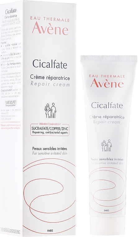 Reparierende Gesichtscreme für empfindliche und gereizte Haut - Avene Cicalfate Repair Cream