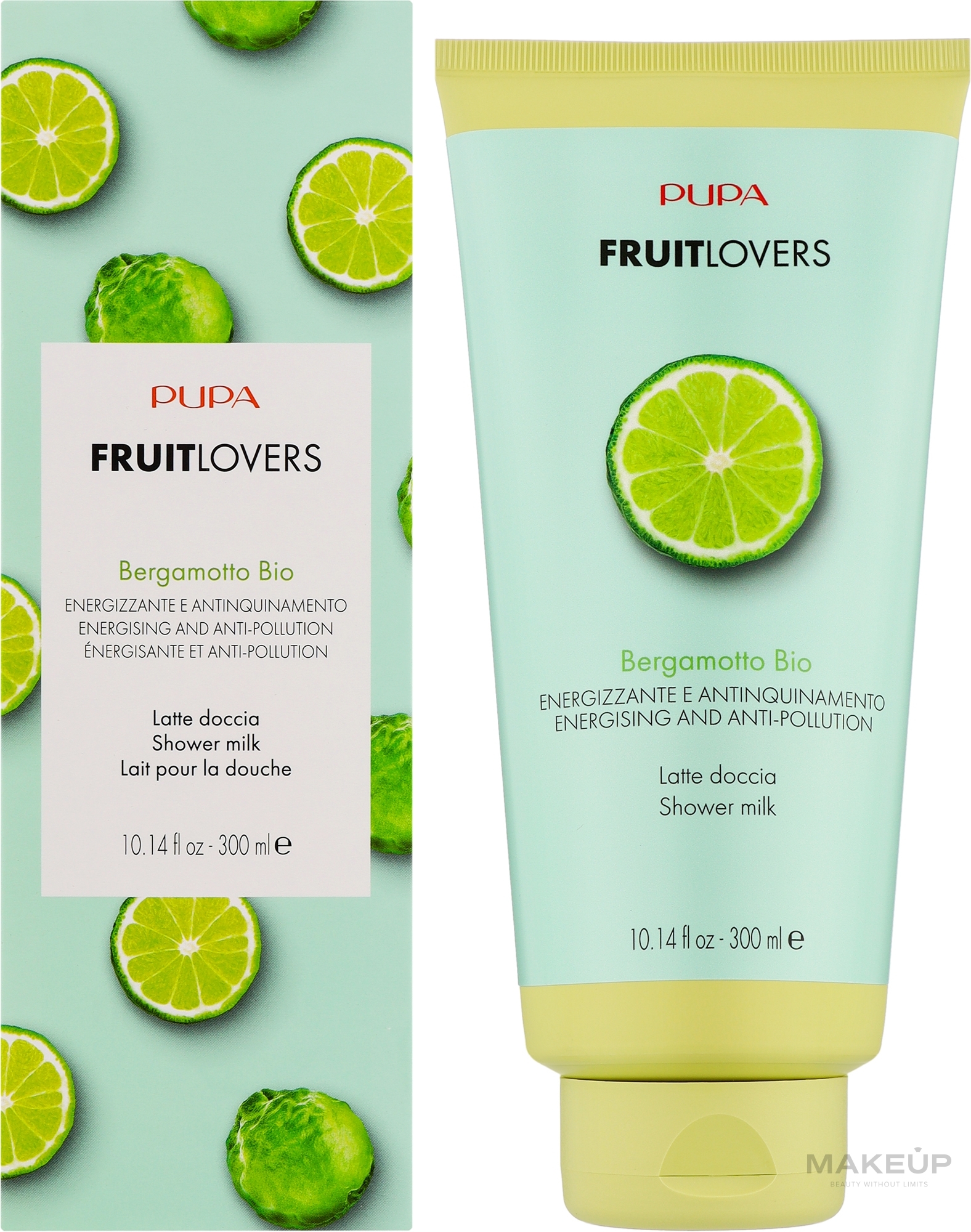 Energetisierende Duschmilch für den Körper mit Bergamotte-Extrakt - Pupa Friut Lovers Bergamot Shower Milk — Bild 300 ml