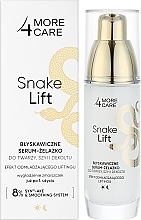 Serum für Gesicht, Hals und Dekolleté - More4Care Snake Lift Instant Serum — Bild N2