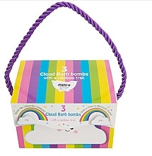 Düfte, Parfümerie und Kosmetik Badebomben-Set - Mini U Cloud Bath Bombs (b/bomb/3*130g)