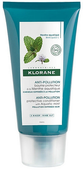 Schützende und entschlackende Haarspülung mit Wasserminze - Klorane Anti-Pollution Protective Conditioner With Aquatic Mint — Bild N1
