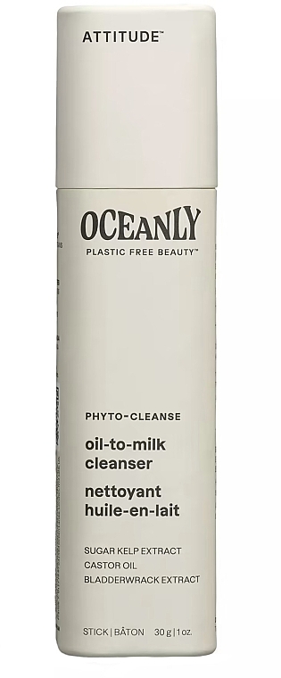Reinigungsöl-Milch für das Gesicht - Attitude Oceanly Phyto-Cleanse Oil-To-Milk Cleanser — Bild N1