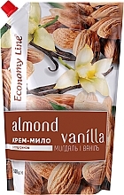 Flüssige Creme-Seife mit Glyzerin Mandel und Vanille - Economy Line Almond and Vanilla Cream Soap — Bild N1