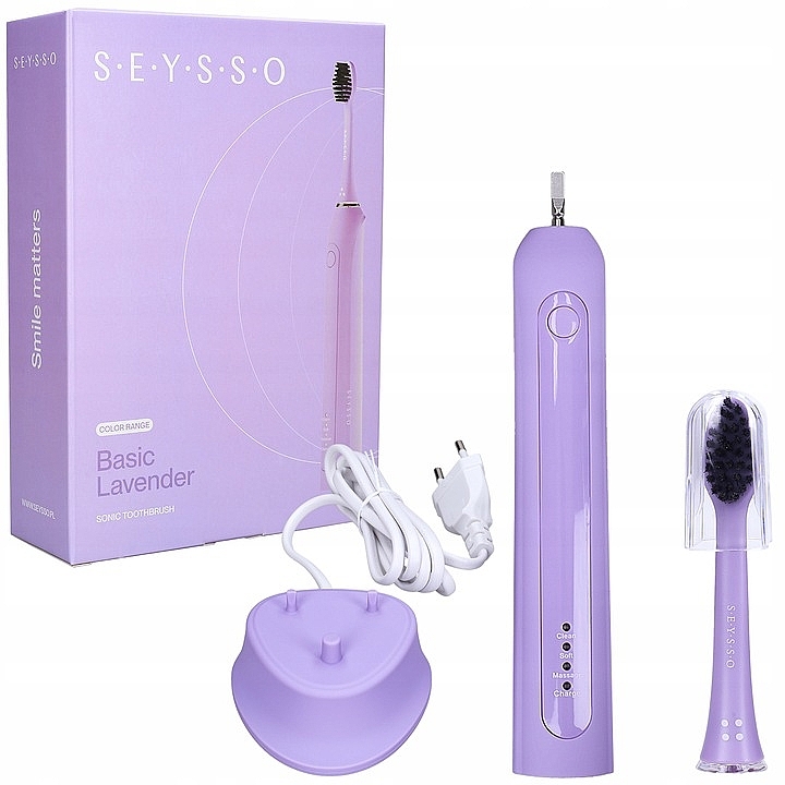 Schallzahnbürste violett - SEYSSO Color Basic Lavender Sonic Tothbrush — Bild N5