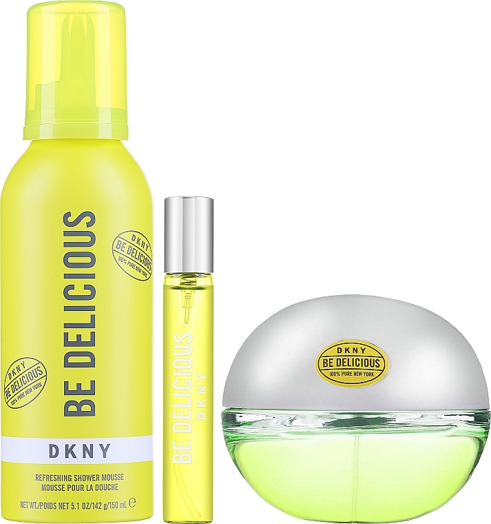 DKNY Be Delicious - Duftset (Eau de Parfum /100 ml + Eau de Parfum /15 ml + Duschmousse /150 ml)  — Bild N1