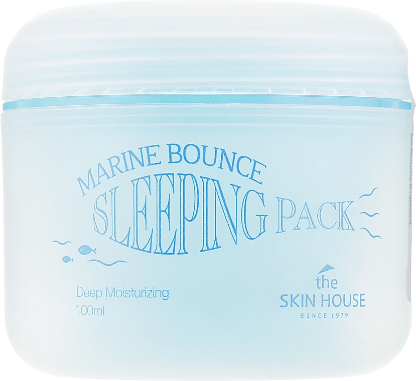 Tief feuchtigkeitsspendende Gesichtsmaske für die Nacht mit Meereskollagen und Algenextrakt - The Skin House Marine Bounce Sleeping Pack — Bild N1