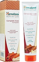 Fluoridfreie Zahnpasta mit Zimt - Himalaya Herbals Botanique Complete Care Toothpaste Simply Cinnamon — Bild N2