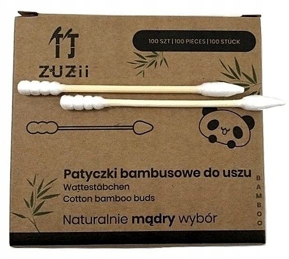 Wattestäbchen aus Bambus mit verschiedenen Spitzen - Zuzii Bamboo Cotton Buds — Bild N2