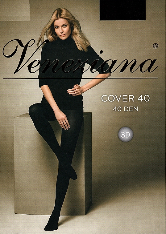 Strumpfhose für Damen Cover 3D 40 Den grafitto - Veneziana — Bild N1