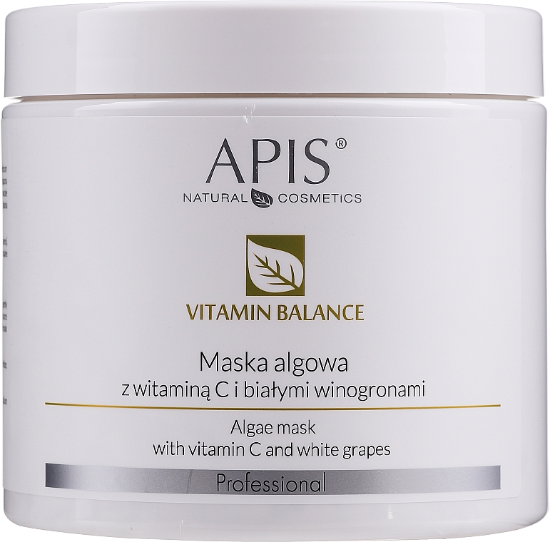 Alginatmaske für das Gesicht mit Vitamin C und weißer Weintraube - APIS Professional Vitamin-Balance Algae Mask — Bild N3