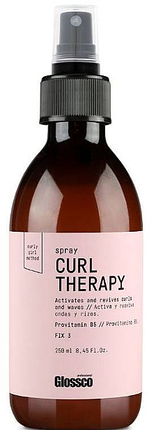 Spray für lockiges und welliges Haar - Glossco Curl Therapy Spray Activador — Bild N1