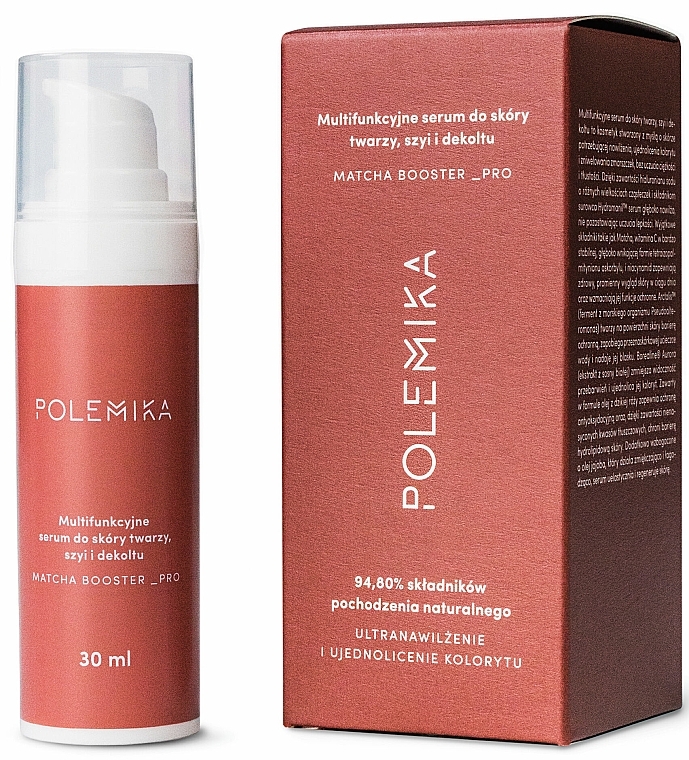 Multifunktionales Serum für Gesicht, Hals und Dekolleté - Polemika Matcha Booster Pro — Bild N1