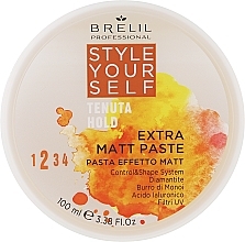 Modellierende Haarpaste mit Matteffekt - Brelil Style Yourself Hold Extra Matt Paste — Bild N1