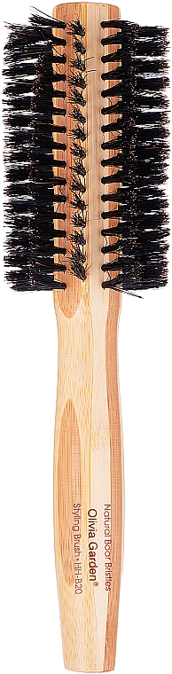 Bambus-Zahnbürste mit Naturborsten 20 mm - Olivia Garden Healthy Hair Boar Eco-Friendly Bamboo Brush — Bild N1