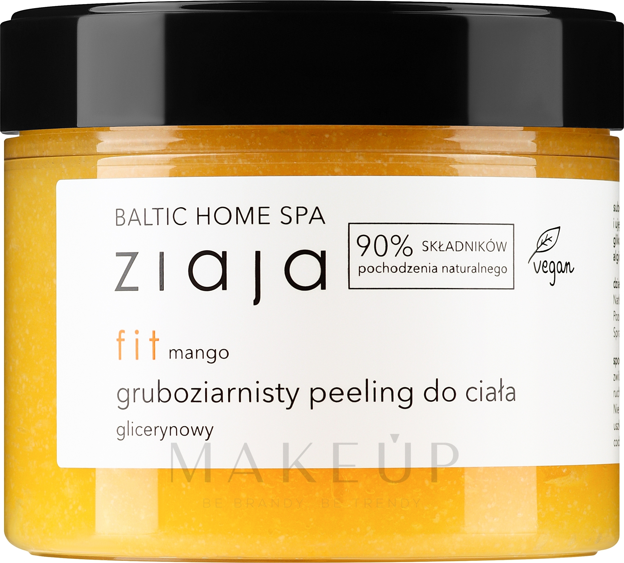 Glättendes und erweichendes Glycerin-Körperpeeling mit Makrogranulat und Mangoduft - Ziaja Baltic Home SPA Body Peeling — Bild 300 ml