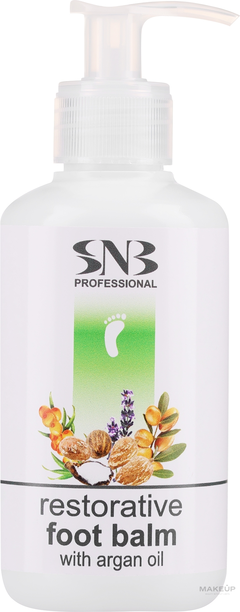 Revitalisierender Fußbalsam mit Arganöl - SNB Professional Restorative Foot Balm With Argan Oil  — Bild 250 ml