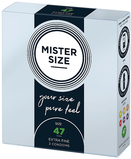 Kondome aus Latex Größe 47 3 St. - Mister Size Extra Fine Condoms — Bild N2