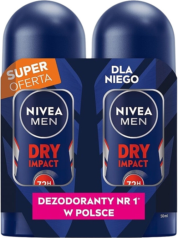 Set - NIVEA Dry Impact 72H (deo/2x50ml) — Bild N1