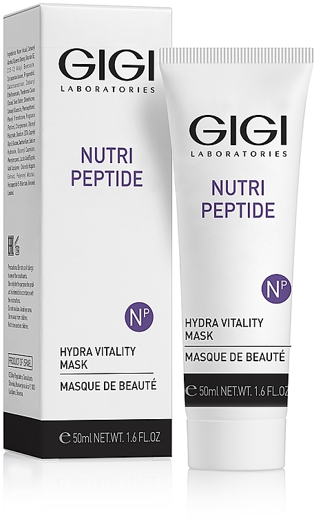 Feuchtigkeitsspendende und regenerierende Gesichtsmaske für trockene Haut mit Peptiden - Gigi Nutri-Peptide Hydra Vitality Mask — Bild N2