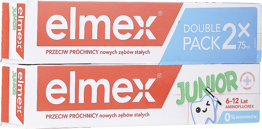 Kinderzahnpasta 6-12 Jahre 2 St. - Elmex Junior Toothpaste (2x75ml)