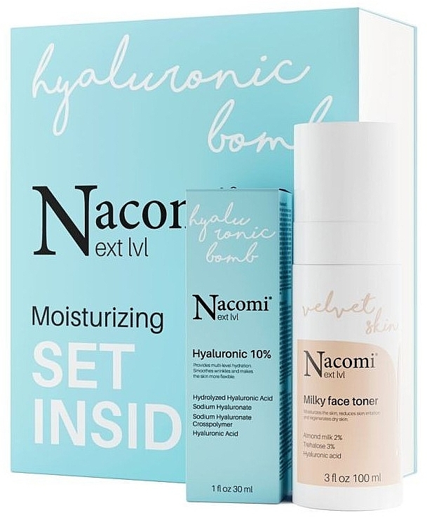 Gesichtspflegeset - Nacomi Restorative Facial Care (Gesichtstoner 100ml + Gesichtsserum 30ml)  — Bild N1